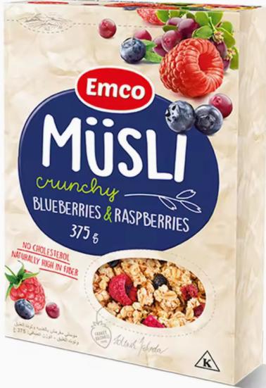 Muesli Blueberries & Rasberry - 375g