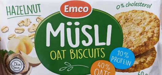 Muesli Oat Biscuits - Hazelnut