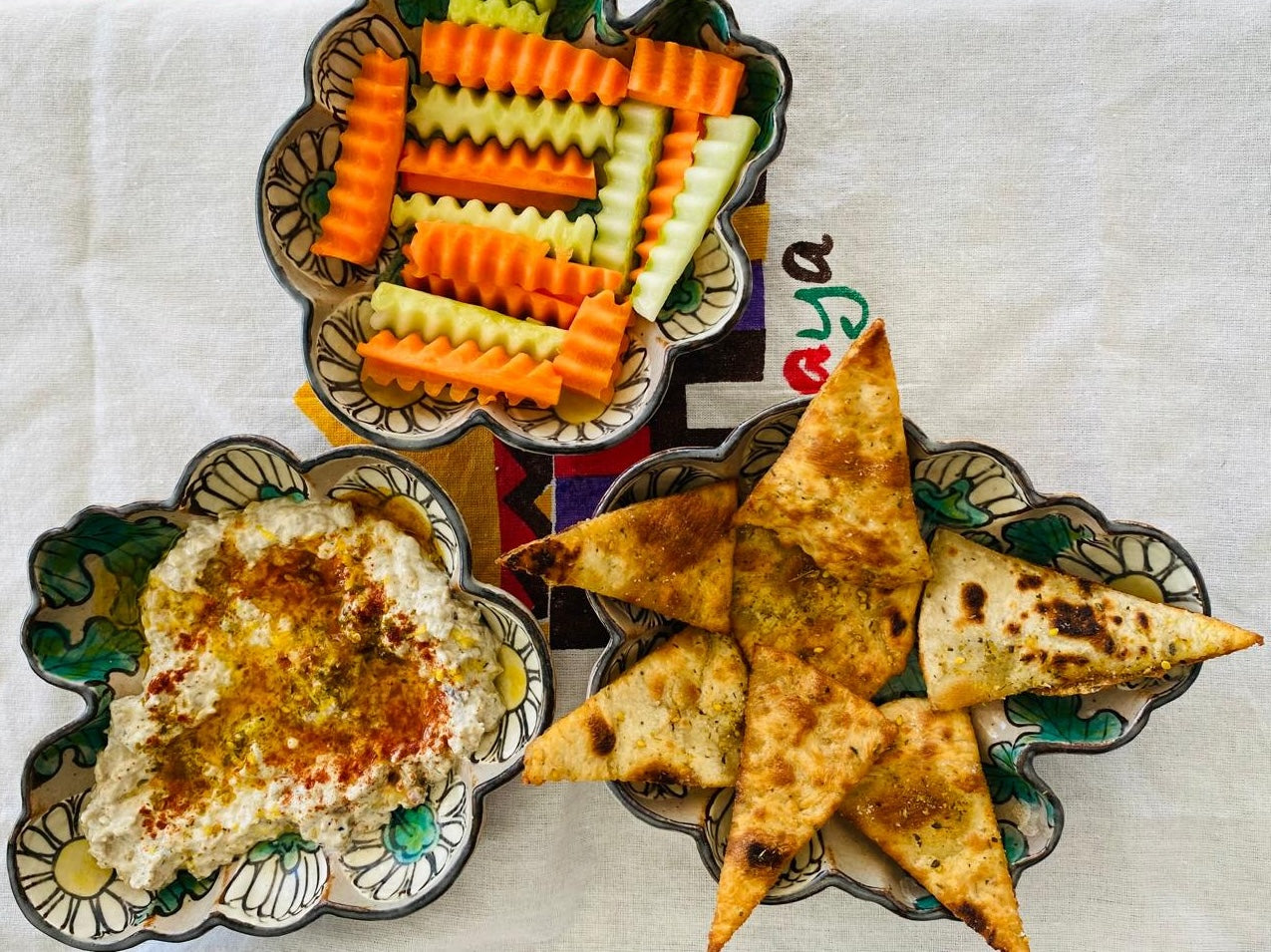 MIddle Eastern Babaghanoush - Smoky Eggplant & Tahini Dip