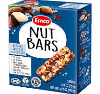 Healthy Snack - Almond & Pecans. Almond & chocolate Nut Bars 35G - no added sugar