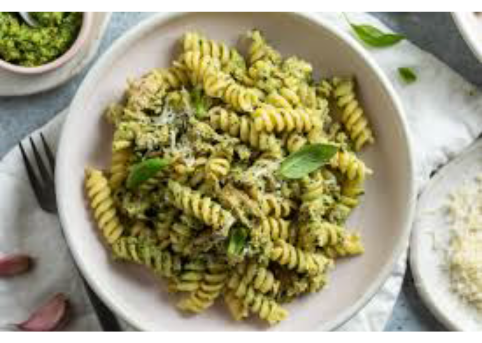 Home grown basil - Pesto Pasta