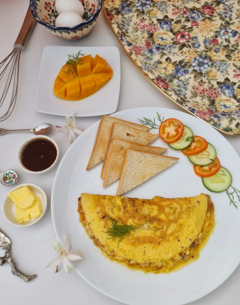 3 Egg Omelette with 3 fillings of your choice