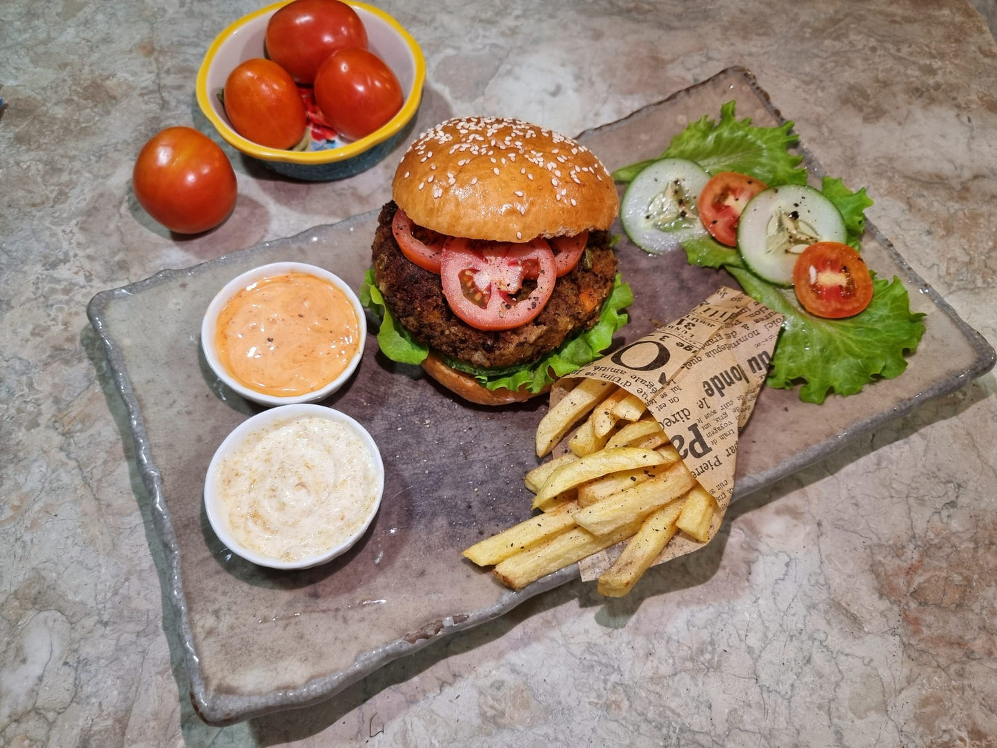 Serenity Homemade Vegan Burger