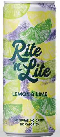 No Sugar sparkling drink Rite 'n Lite Lemon & Lime