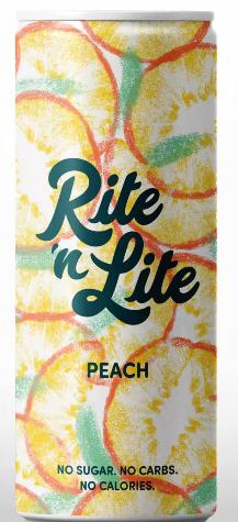 No Sugar sparkling drink - Rite 'n Lite - Peach