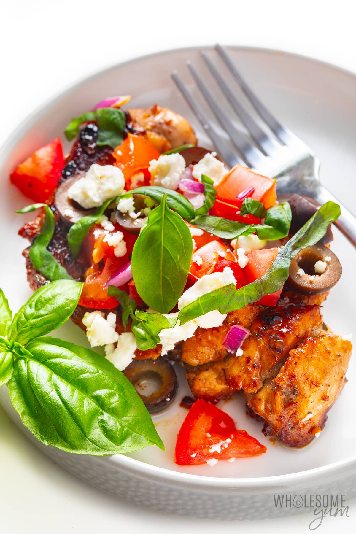 Mediterranean Grill Platter - catch of the day, boneless chicken thighs or organic chicken breast